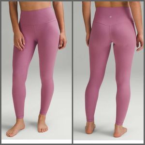 Lululemon Align Ribbed High-Rise Pant 28" Velvet Dust size 4 NWT